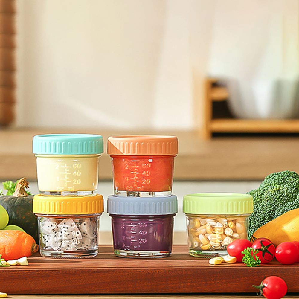 Baby Food Jars - 6 шт., стеклянная банка Mason для