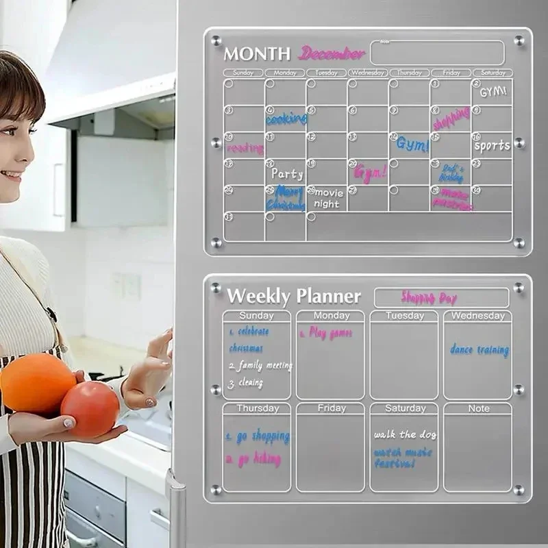 Baby Food Schedule - Магнитная наклейка на холодильник, прозрачный акриловый